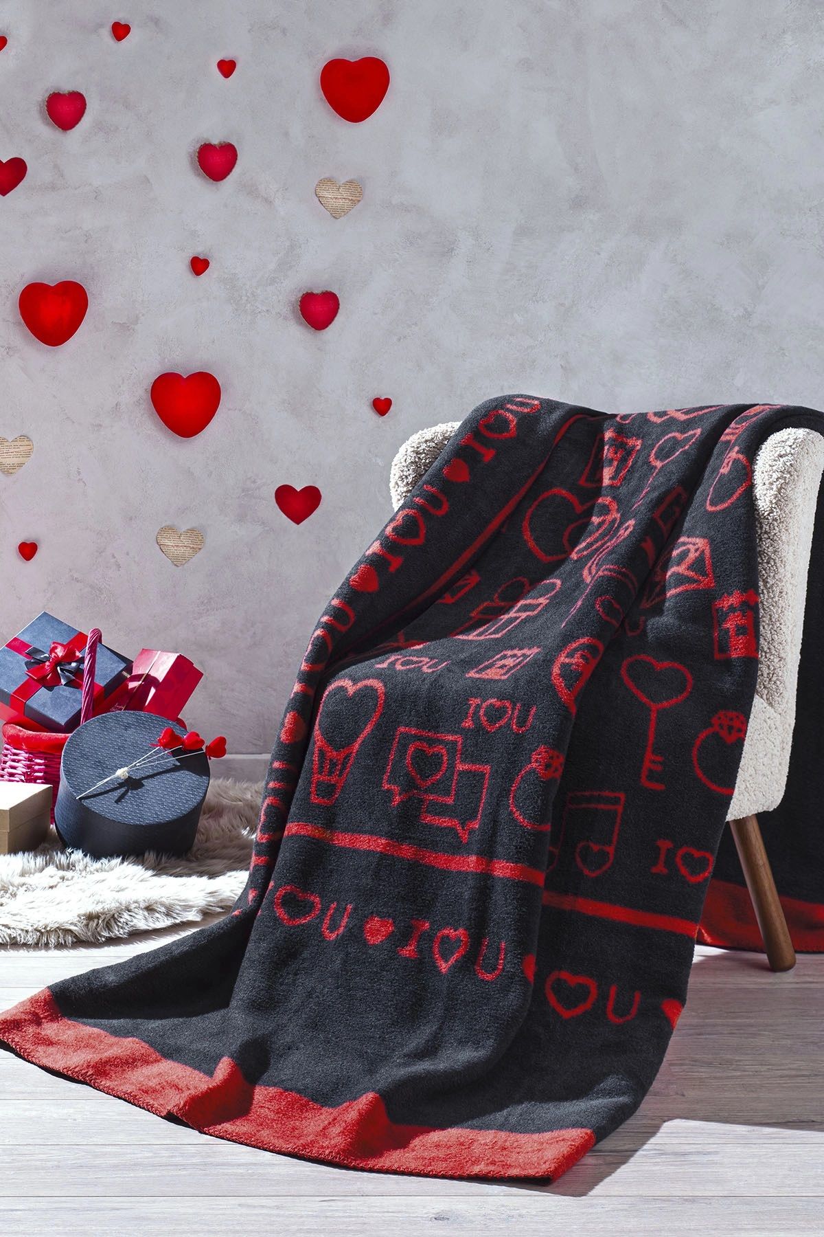 Özdilek Gleam Love Çift Kişilik Battaniye