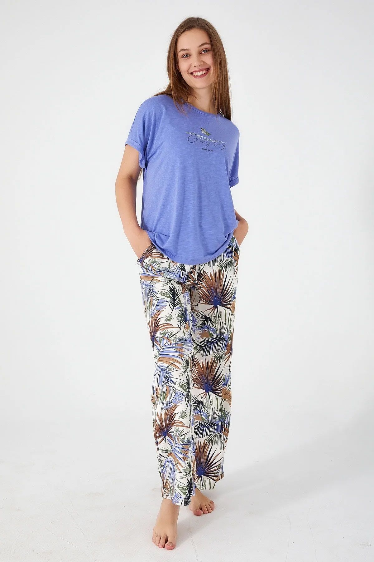 Pierre Cardin 8551 Bayan Pijama Lavanta S