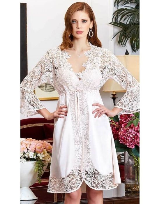 JEREMİ 950 SATEN KISA DANTELLİ 6 Lİ SET İNCİ S