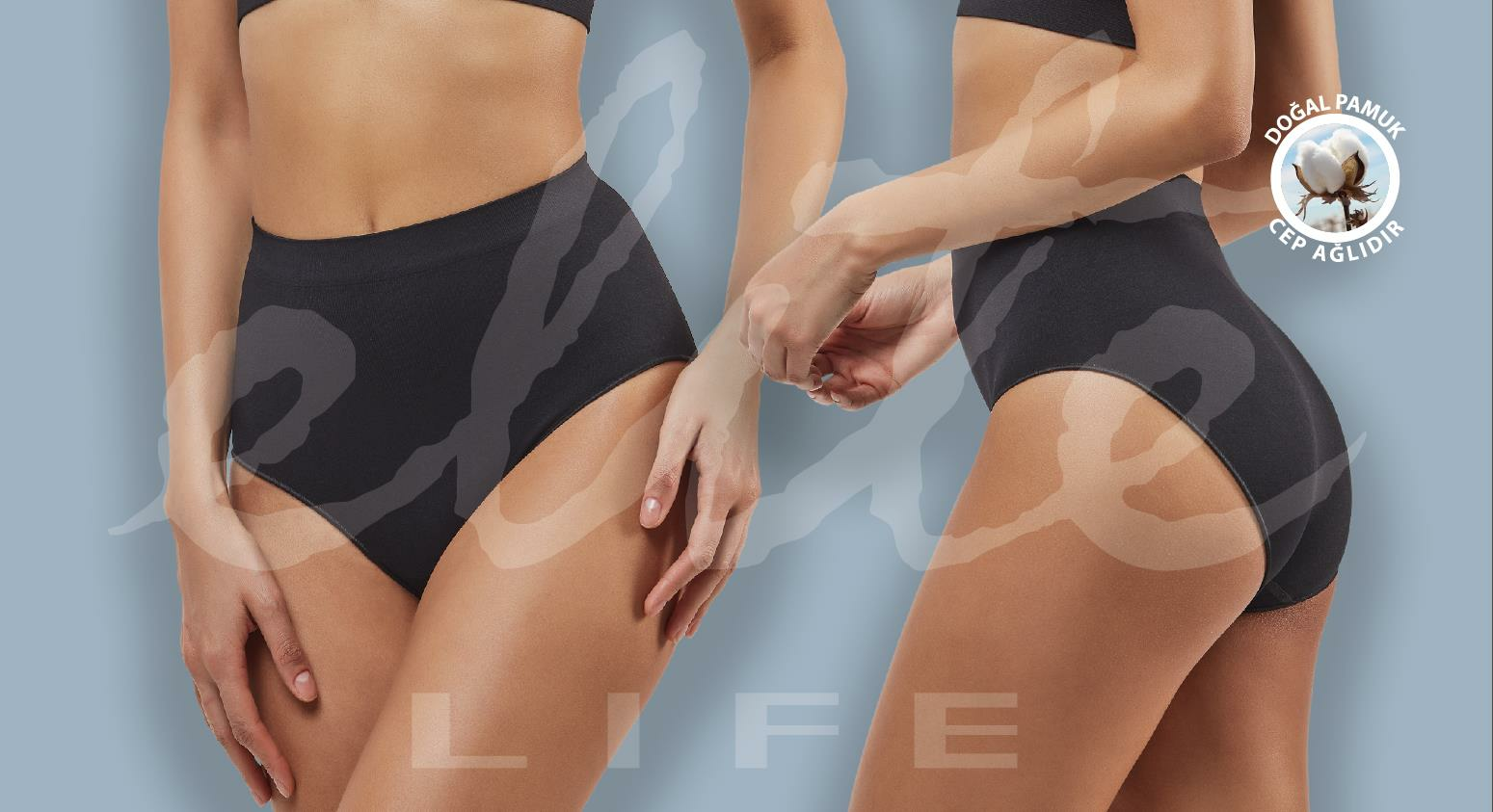 ELİTE LİFE 822 A-04 CEP AĞLI SLİP -SİYAH - L-XL