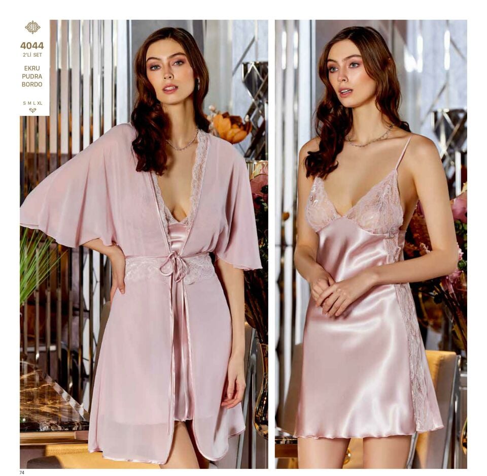 Jeremi 4044 Saten Kısa 2 Li Set