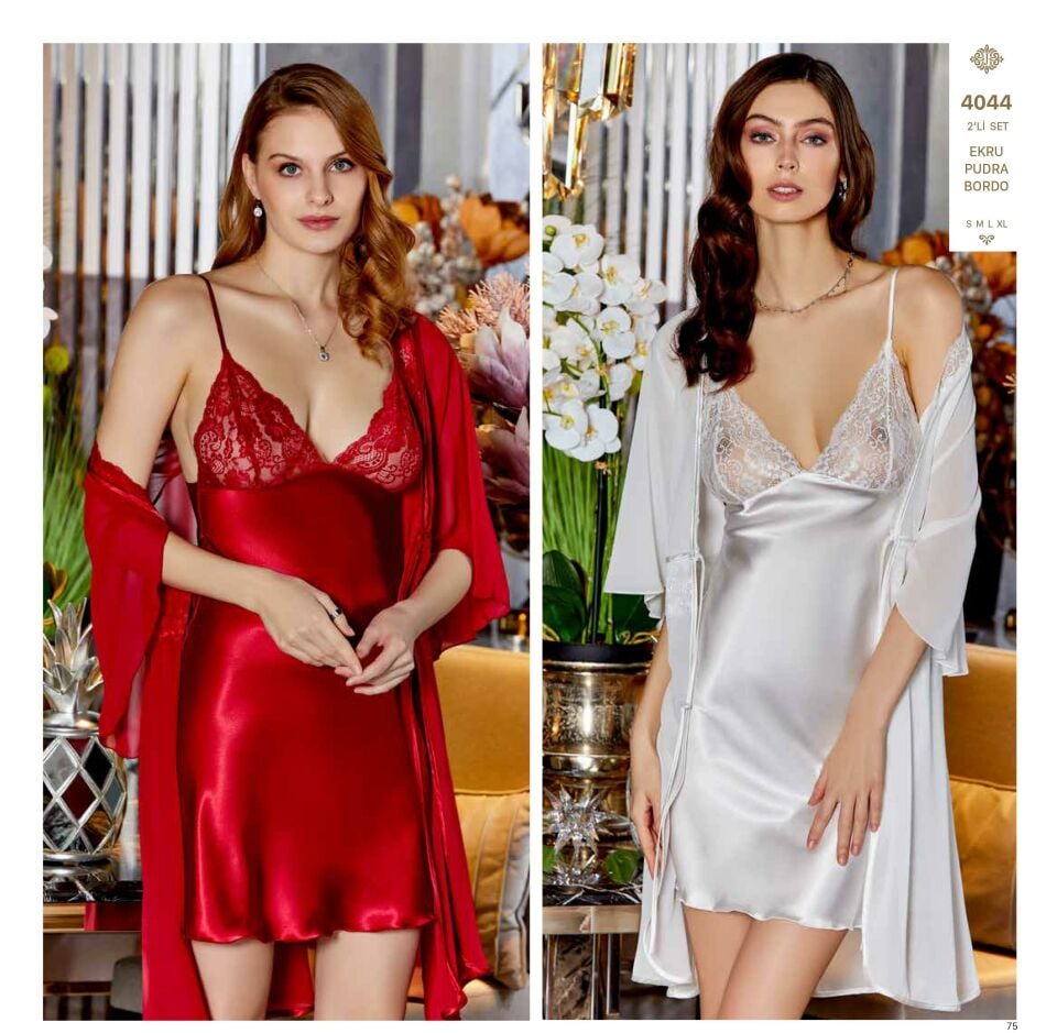 Jeremi 4044 Saten Kısa 2 Li Set