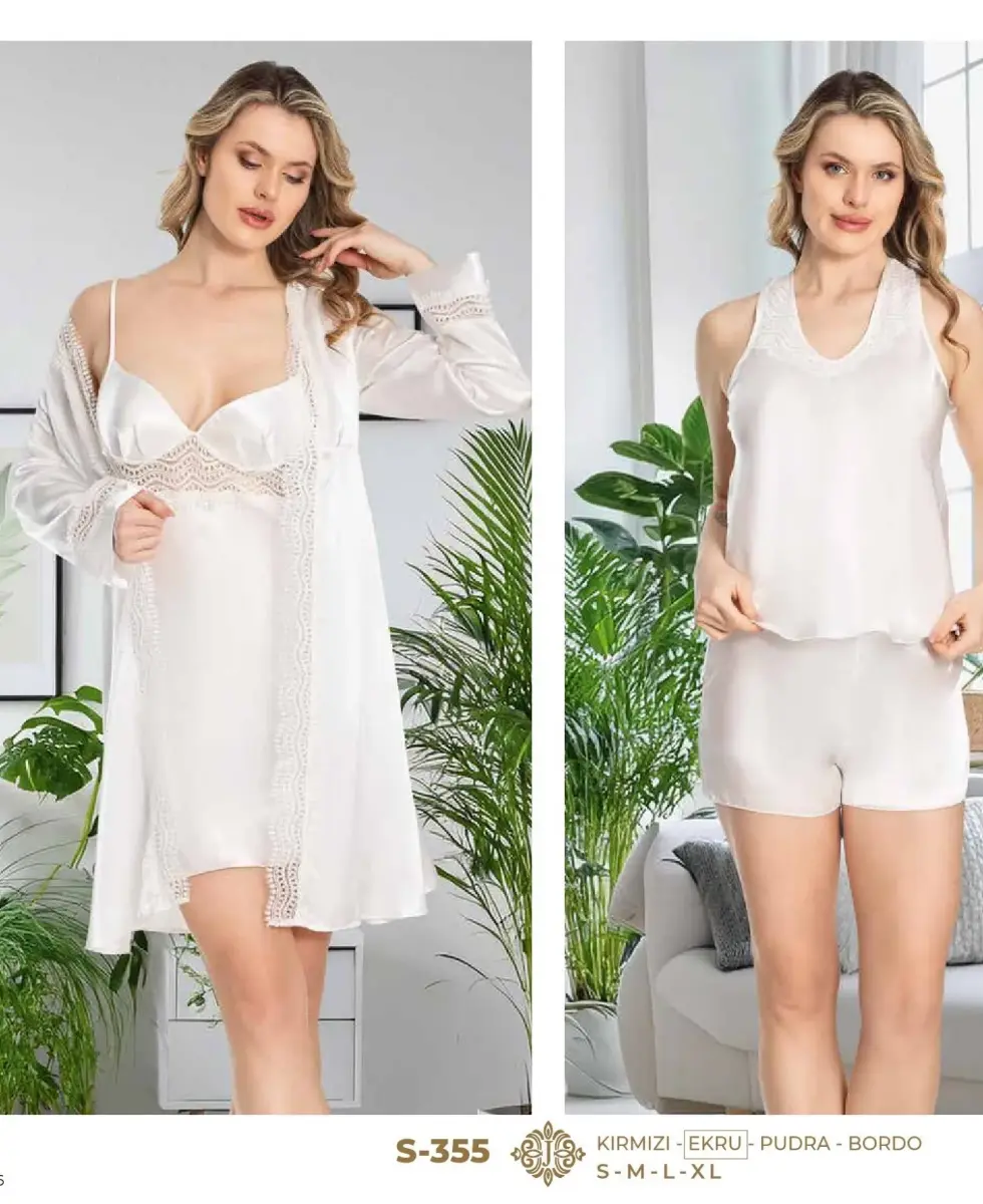 JEREMİ S355 SATEN DANTELLİ 6 LI SET