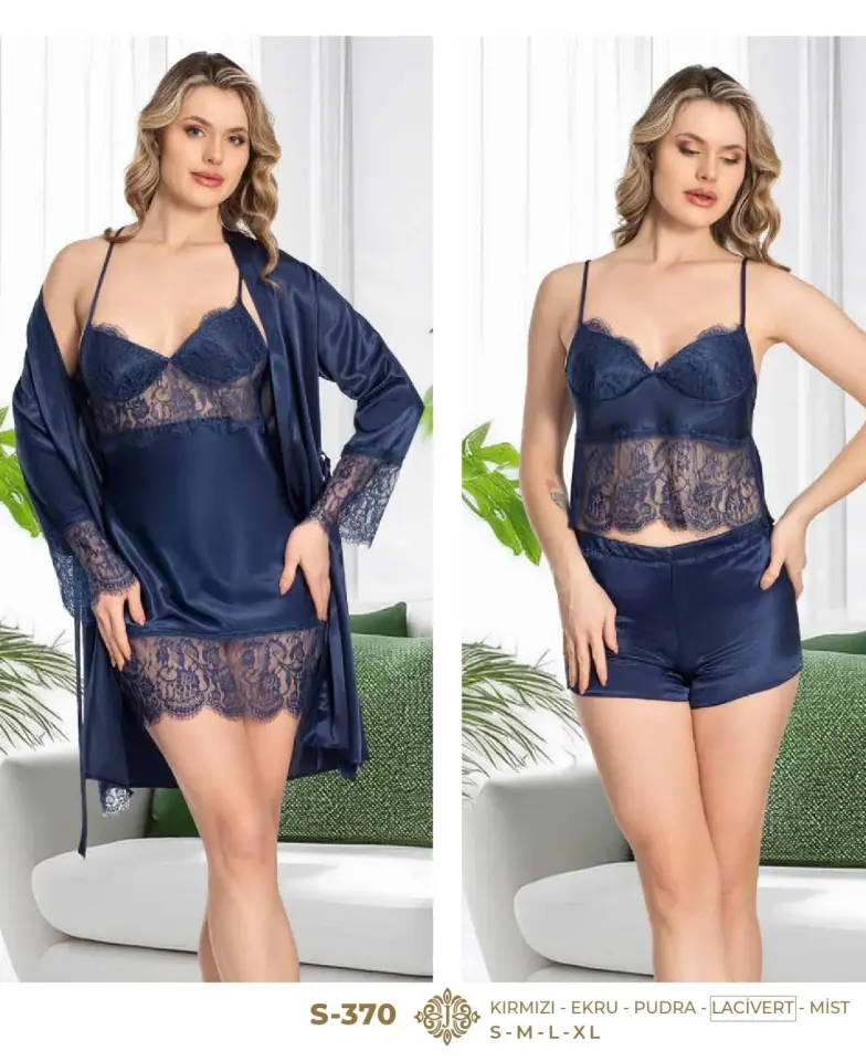 JEREMİ S370 SATEN DANTELLİ 6 LI SET