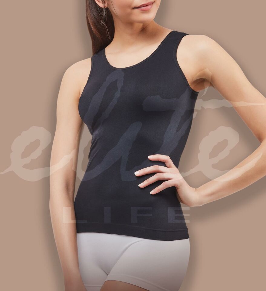 ELİTE LİFE 838 AT-02 KALIN ASKILI ATLET -SİYAH - L-XL