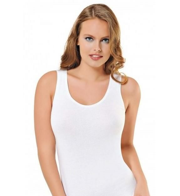 ELİTE LİFE 838 AT-02 KALIN ASKILI ATLET L-XL - -BEYAZ