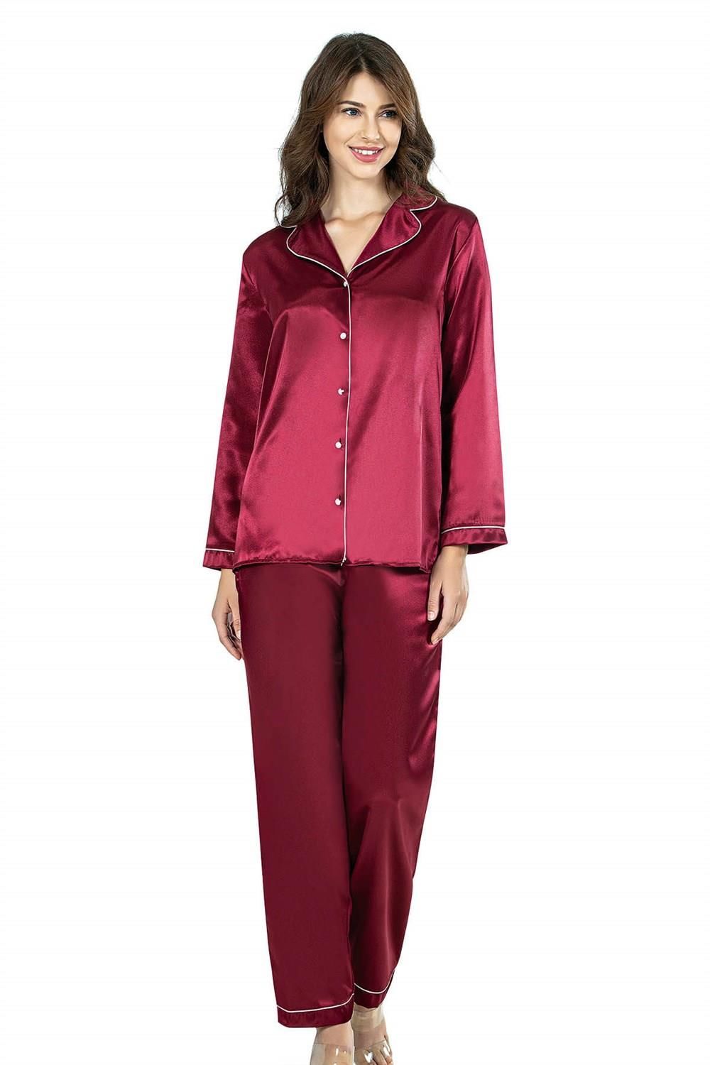 AHU 7647 PİJAMA 2 Lİ TAKIM -BORDO - -- M