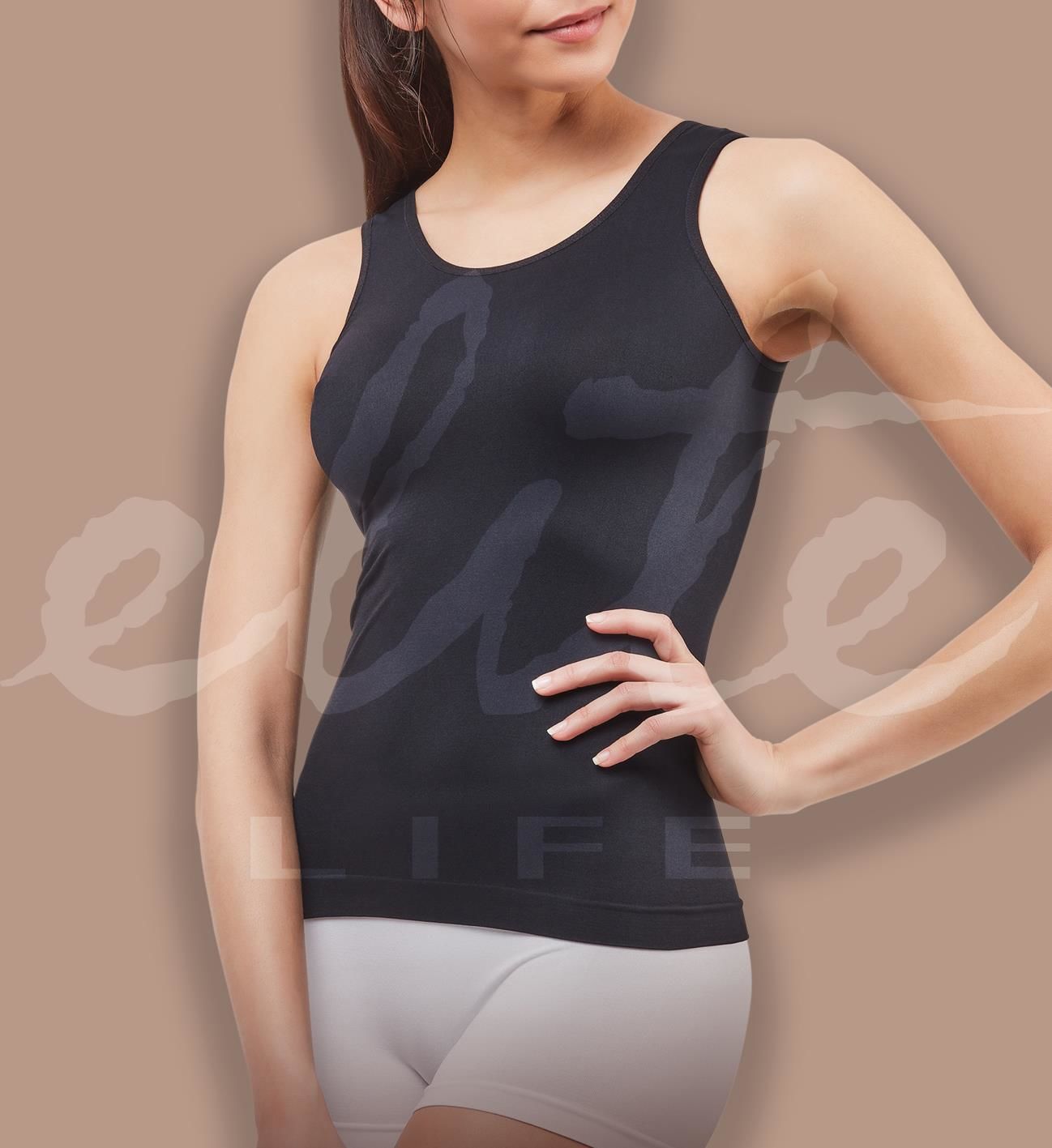 ELİTE LİFE 838 AT-02 KALIN ASKILI ATLET -SİYAH - -S-M