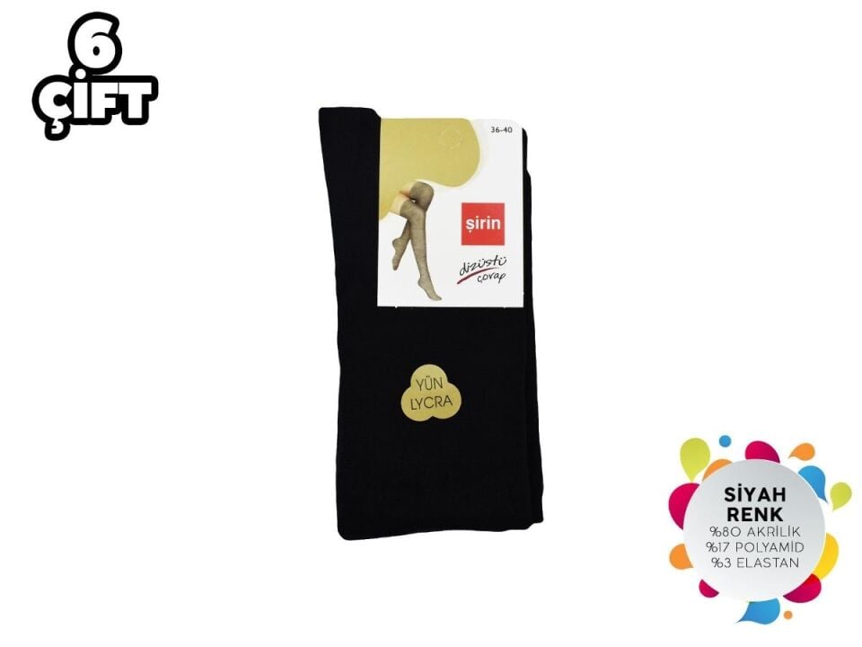 ŞİRİN 5140 BAYAN YÜN-AKRİLİK LYC DİZÜSTÜ