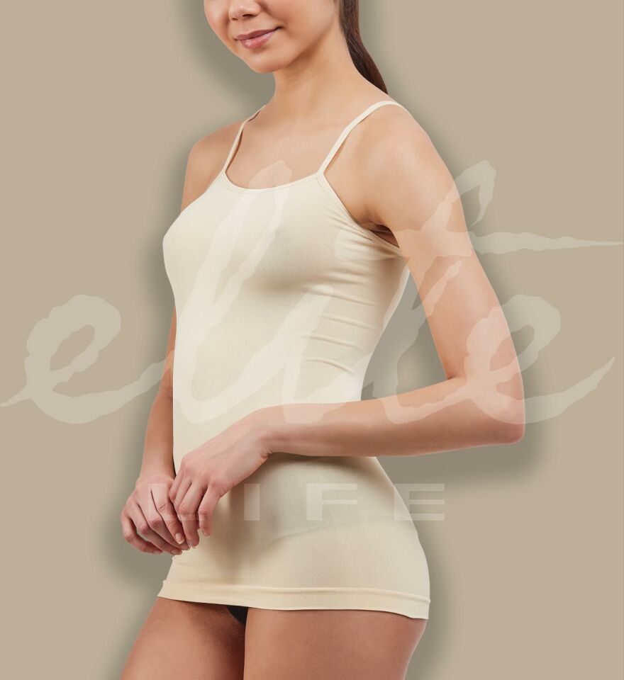 ELİTE LİFE 846 AT-01 İNCE ASKILI ATLET ---TEN - -S-M