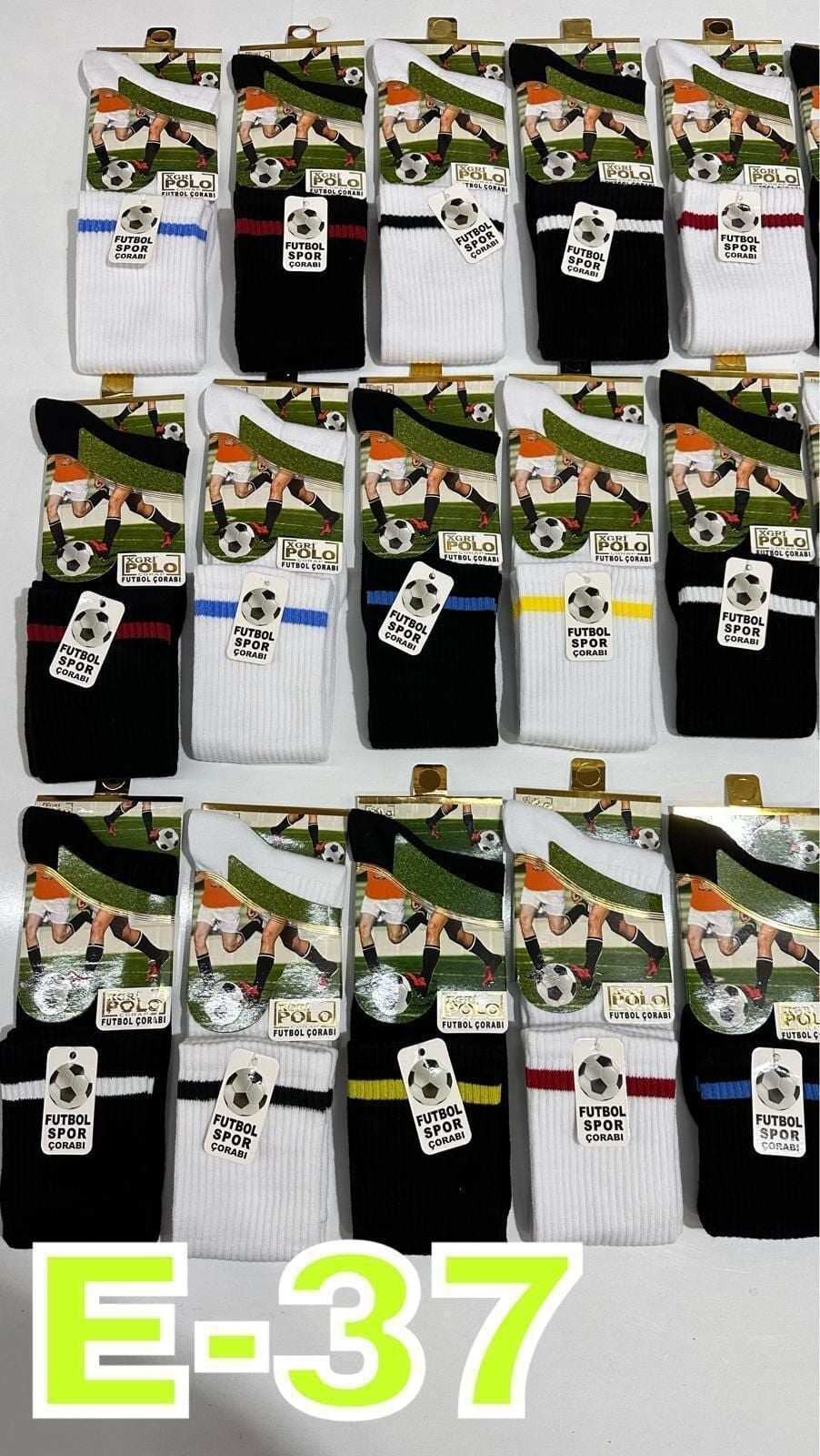 Erkek E-37 Futbol Çorapı