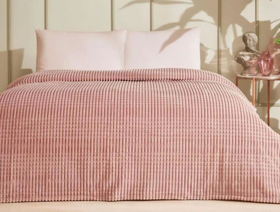 Özdilek Piramit Çift Kişilik Battaniye Pudra