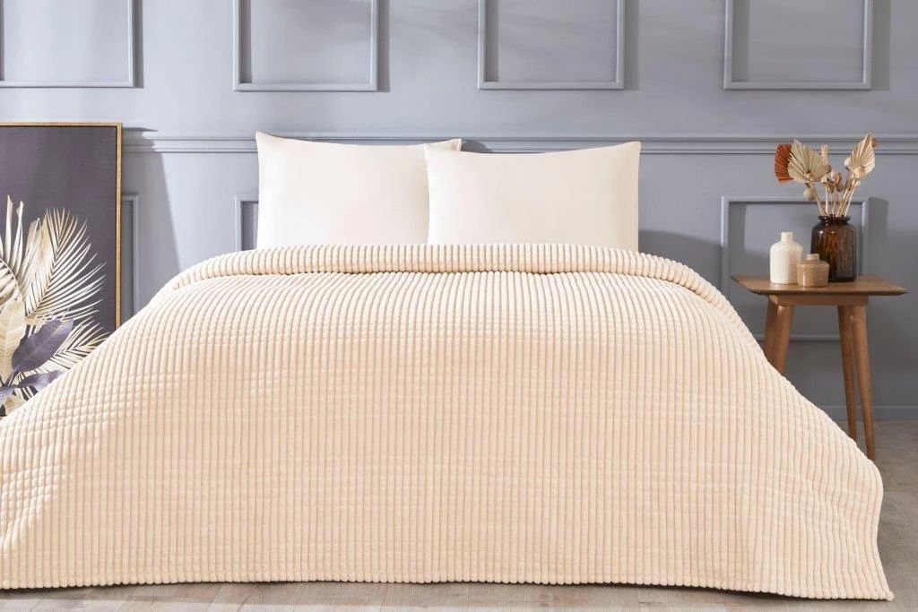 Özdilek Battaniye Piramit Çift Kişilik Mocha