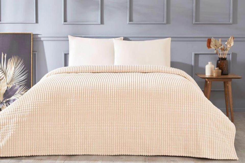 Özdilek Battaniye Piramit Çift Kişilik Mocha