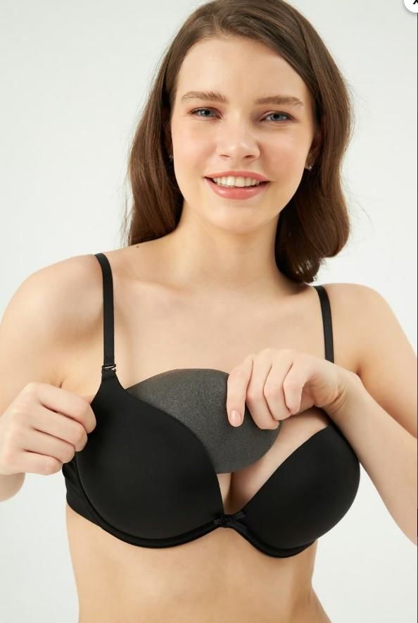 Eros 001 Push-Up Kadın Göğüs Desteği -SİYAH - -- 1