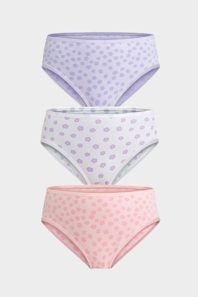 Berrak 5647 kız 3lü slip külot