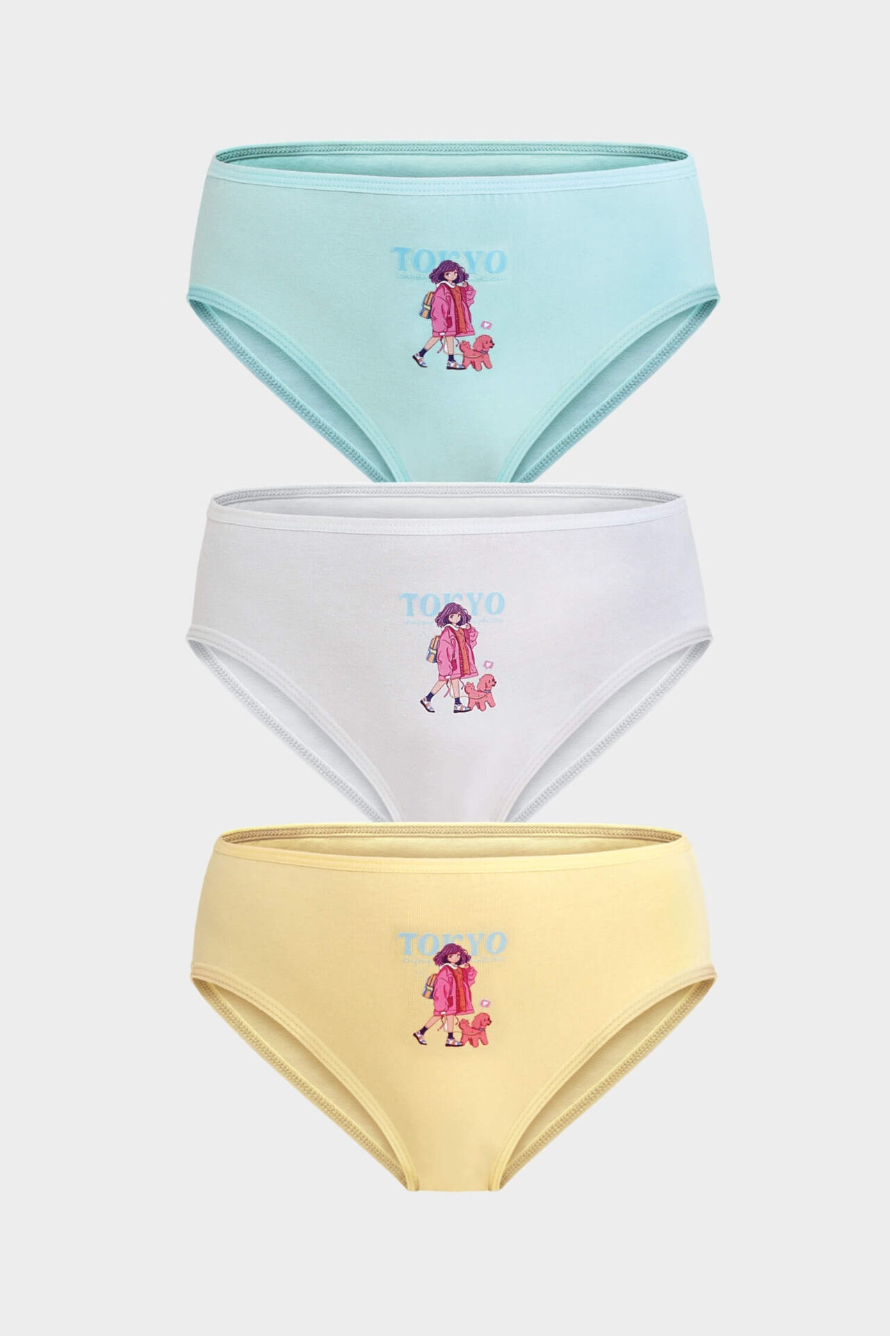 Berrak 5650 Kız 3lü Slip Külot