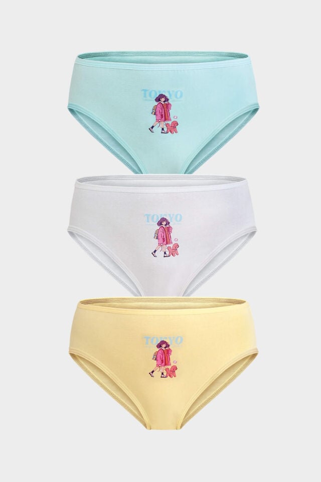 Berrak 5650 Kız 3lü Slip Külot