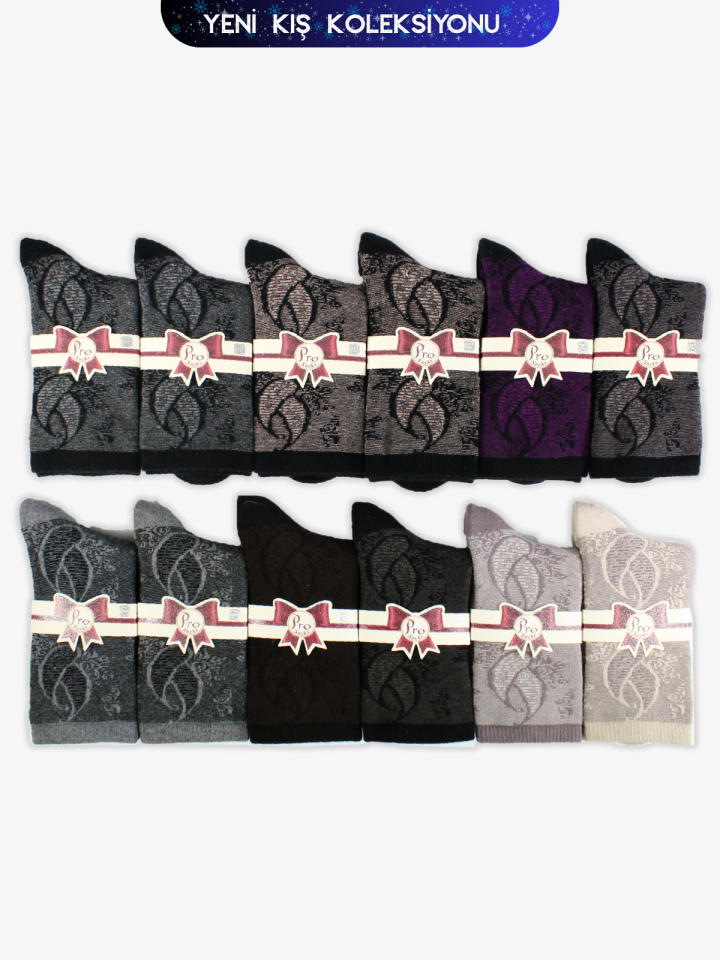 PRO 24655 BAYAN HAVLU ÇORAP