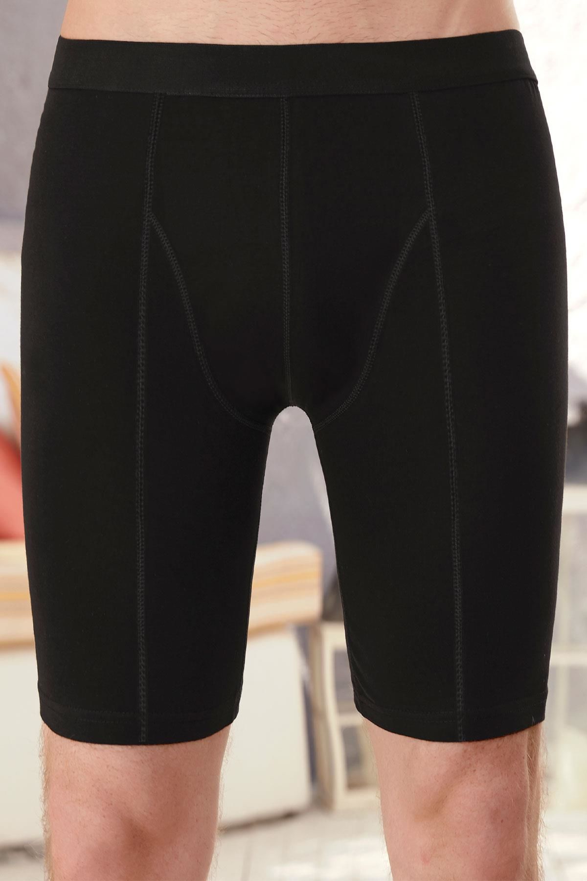 Berrak 1125 Erkek Uzun Boxer -SİYAH - - M