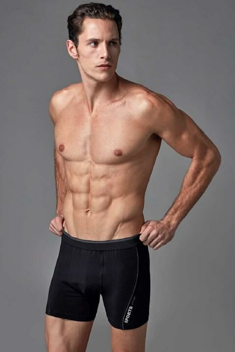 Eros 014 Compact Erkek Boxer -SİYAH - -XL
