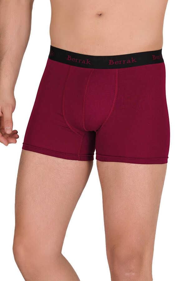 Berrak 4476 Erkek Modal Boxer -BORDO - -3X