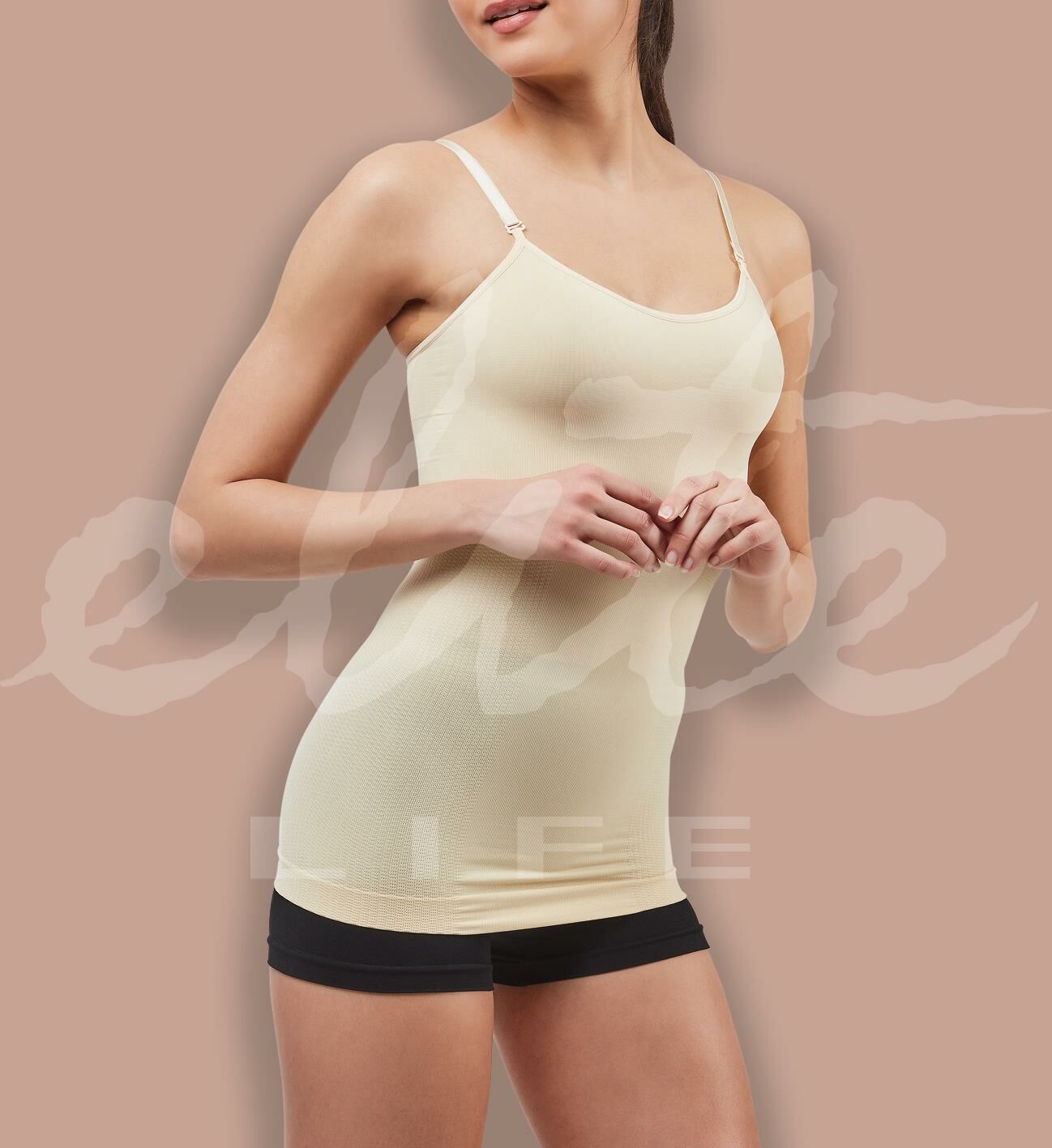ELİTE LİFE 875 K-12 İP ASKILLI KORSE AT ---TEN - L-XL