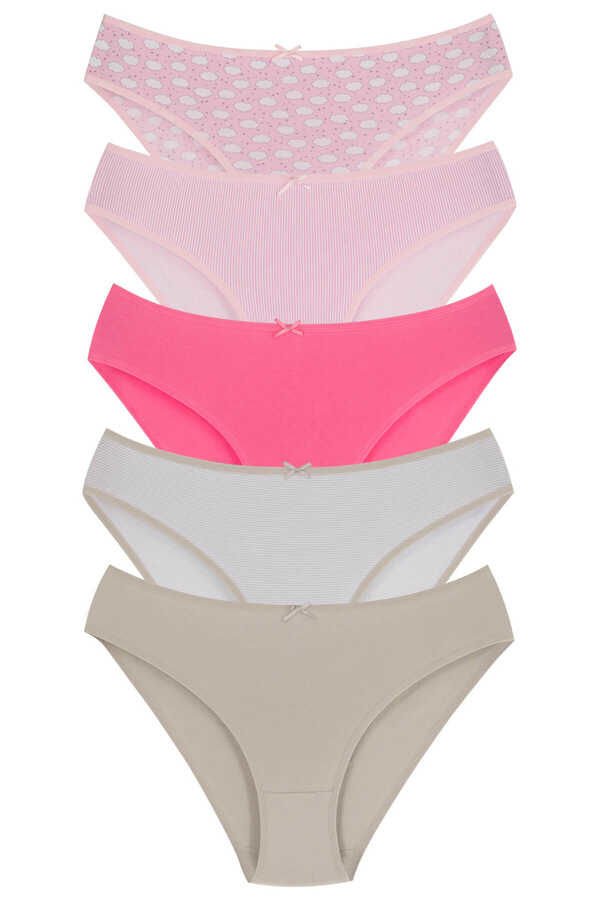 Berrak 11375 Bayan 5'Li Bikini Paket -SİYAH - - XL