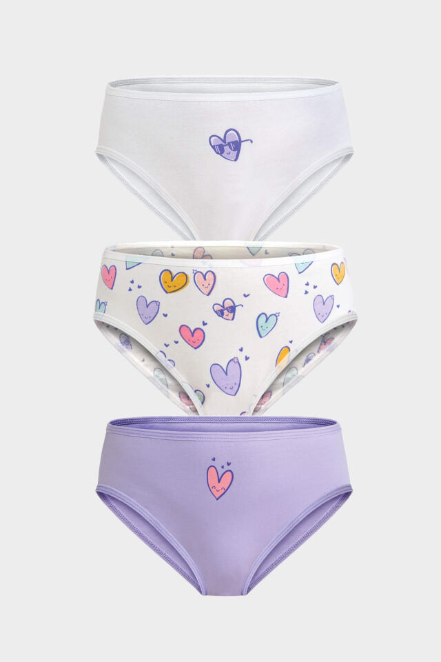 Berrak 5662 kız çocuk 3lü slip külot
