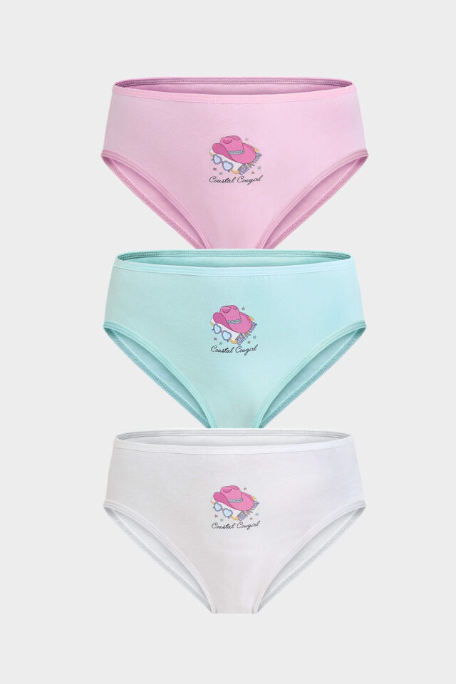 Berrak 5665 kız çocuk 3lü slip külot