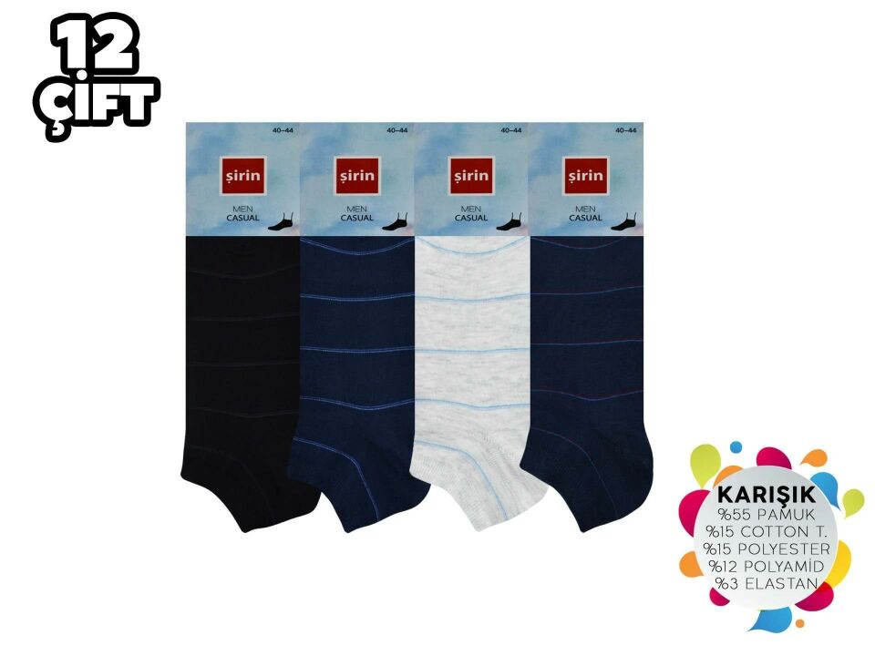 ŞİRİN 7010 ERKEK DESENLİ PATİK