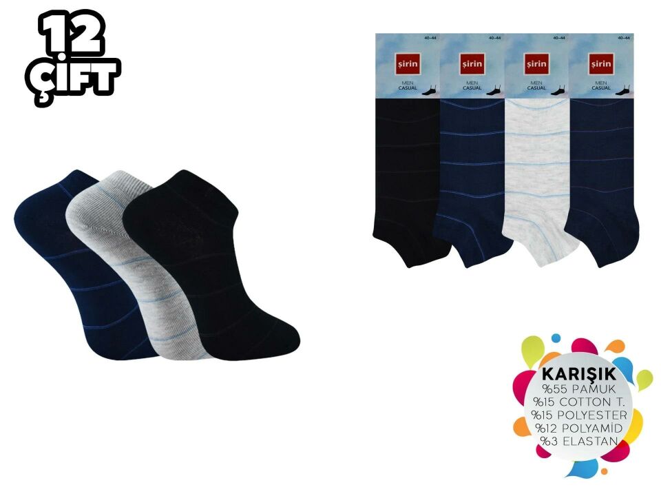 ŞİRİN 7010 ERKEK DESENLİ PATİK