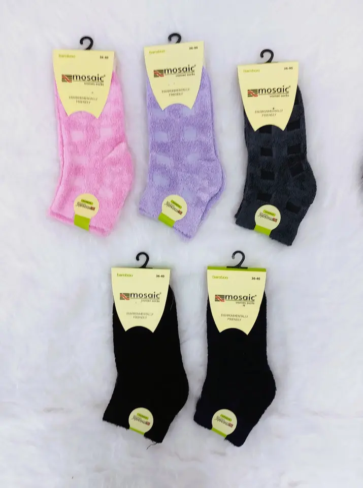 MOSAİC 40100 BAYAN BAMBU TERS HAVLU PATİK