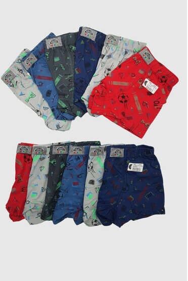 Gümüş 3089 Desenli Çocuk boxer