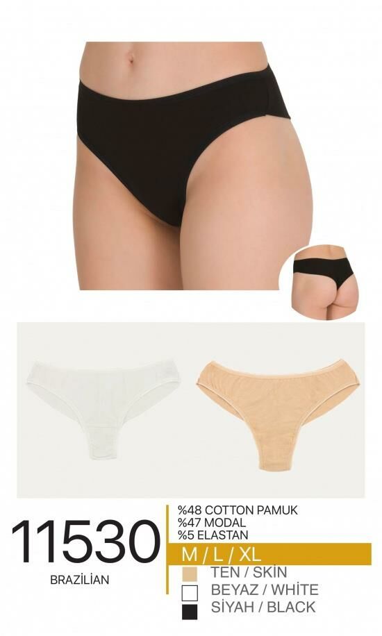 Berrak 11530 Bayan Bikini -SİYAH - -- L
