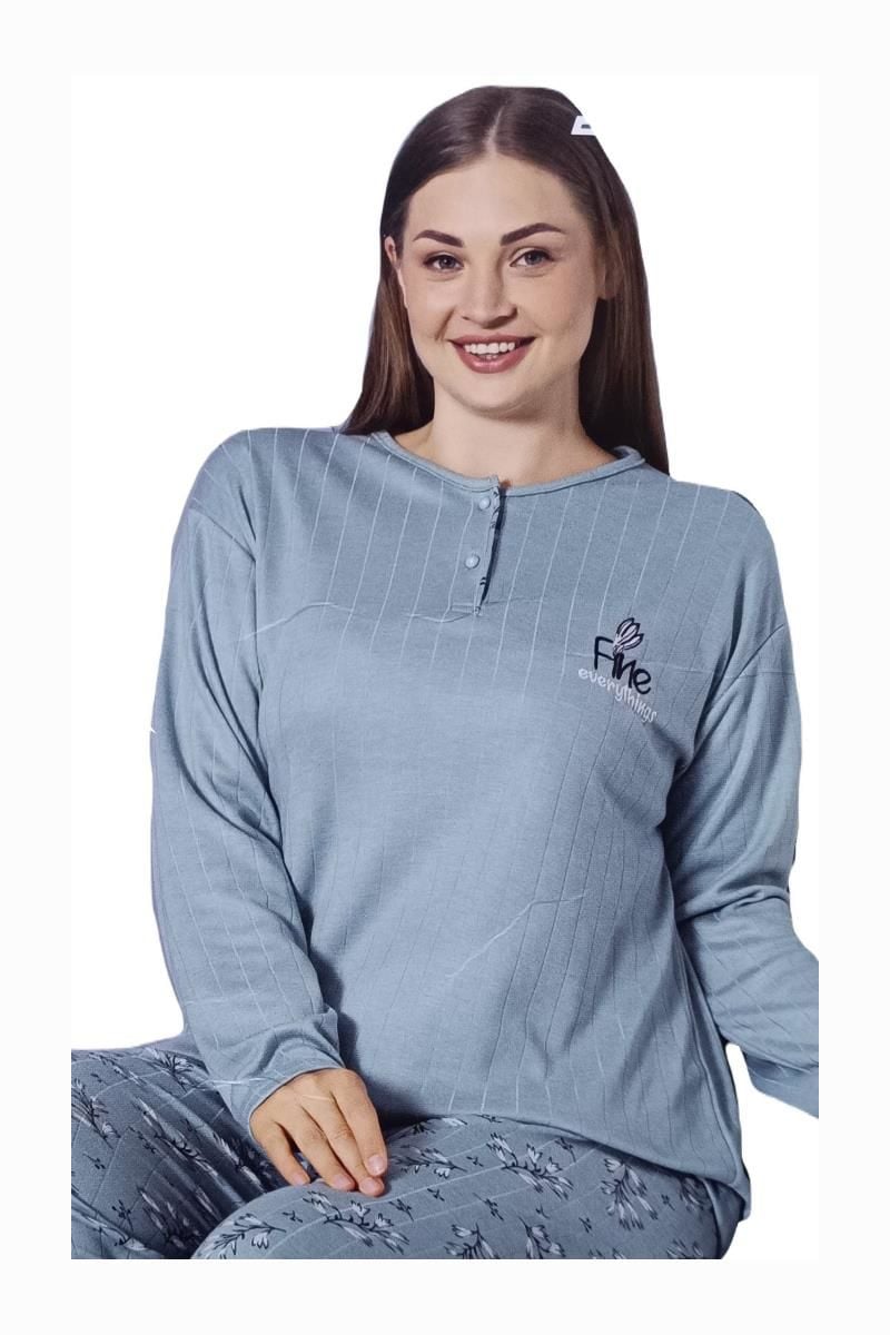 IŞILAY BAYAN VİSKON PİJAMA TAKIMI BATTAL