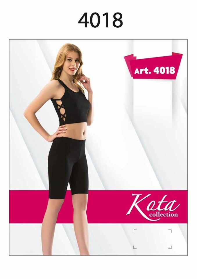 KOTA 4018 BAYAN KISA TAYT -SİYAH - -- S