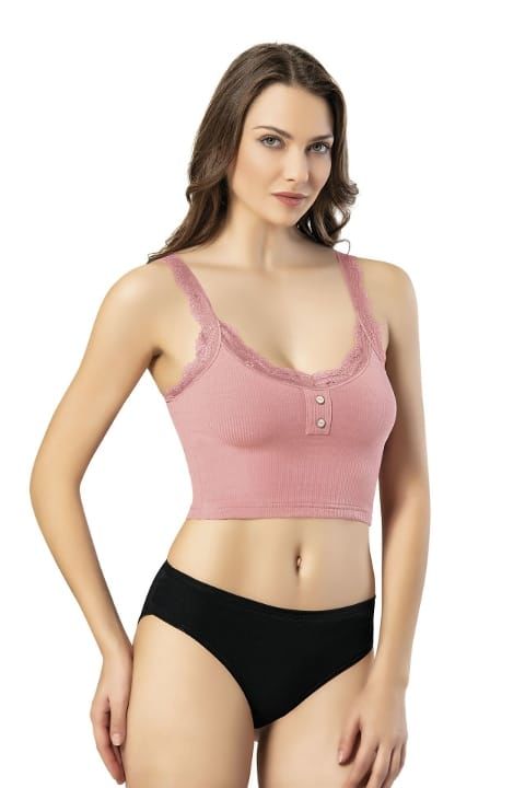 Kota 6434 Bayan Kaşkorse Sur Dantelli Krop