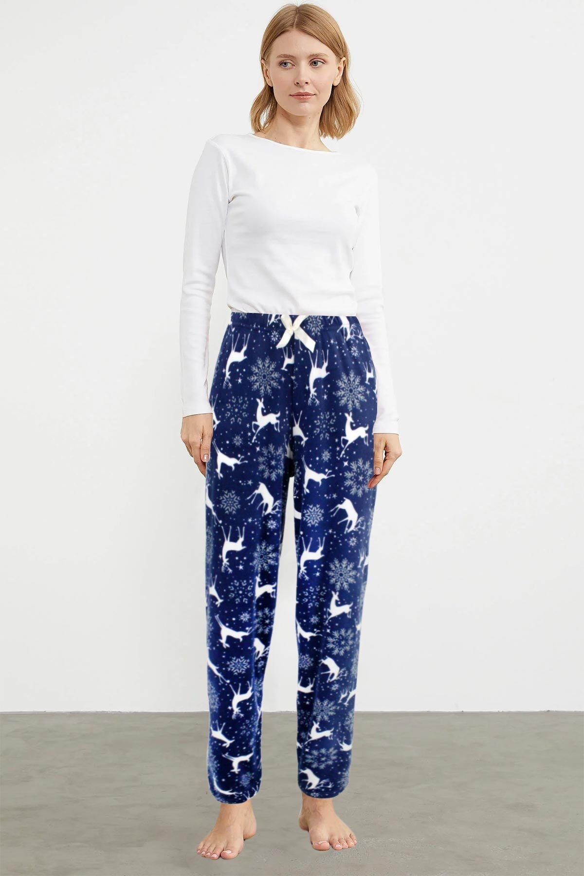 Pijamoni 465 Bayan Kadife Tek Alt