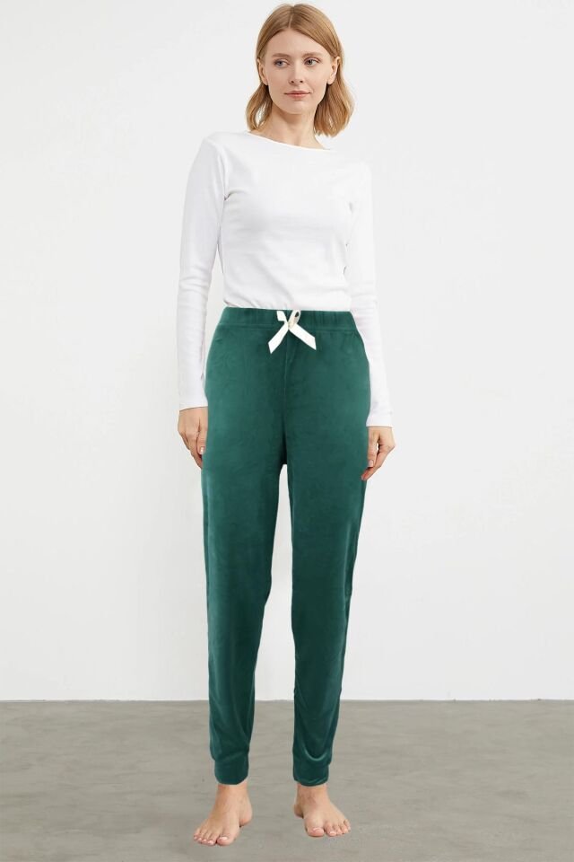 Pijamoni 476 Bayan Kadife Tek Alt