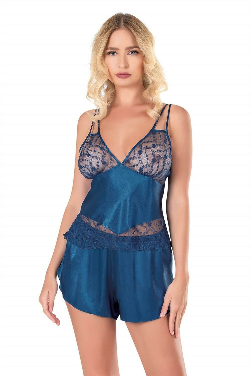PRİMODA 9127 SATEN BABYDOLL -PETRO - -- S