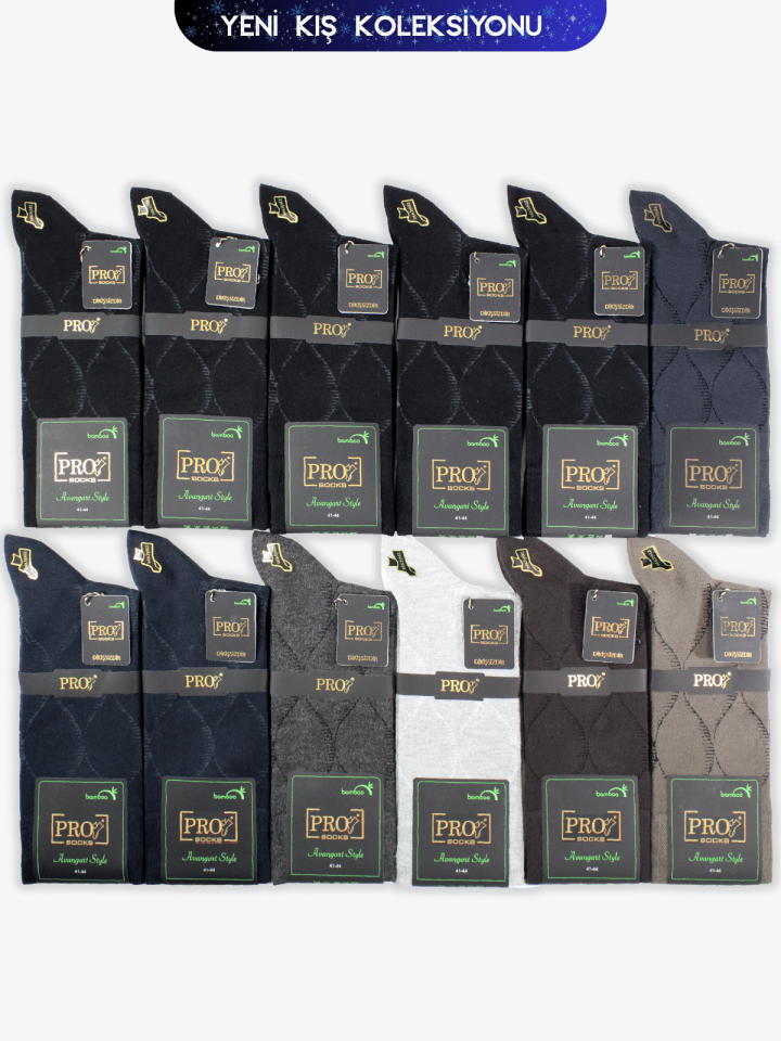 Pro 17672 erkek bamboo mevsimlik çorap