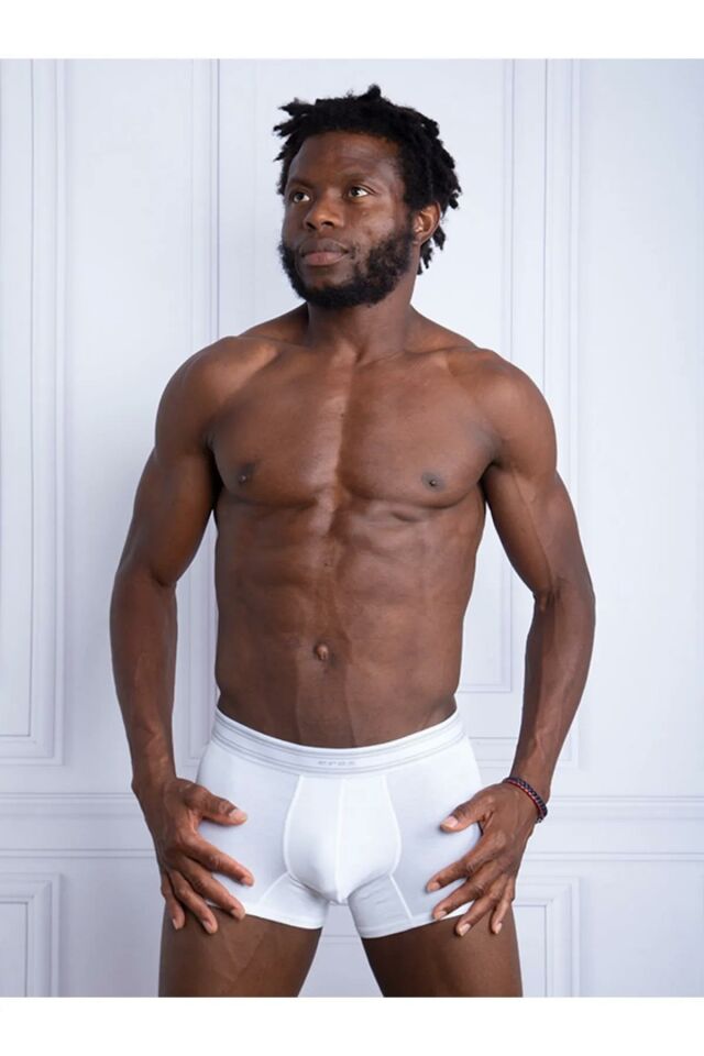 Eros 051 Erkek Modal Boxer -BEYAZ - - M