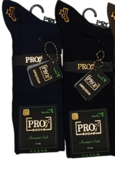 Pro 17188 erkek bamboo yazlık çorap siyah