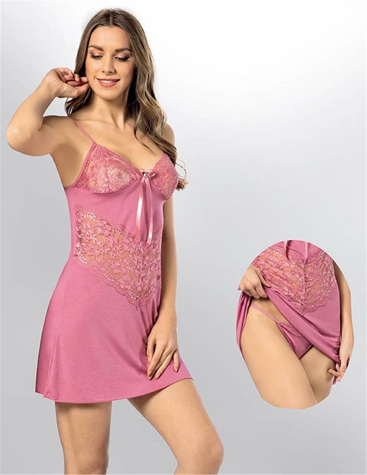 KOTA 6202 BAYAN GECELİK -GÜL K - L-XL