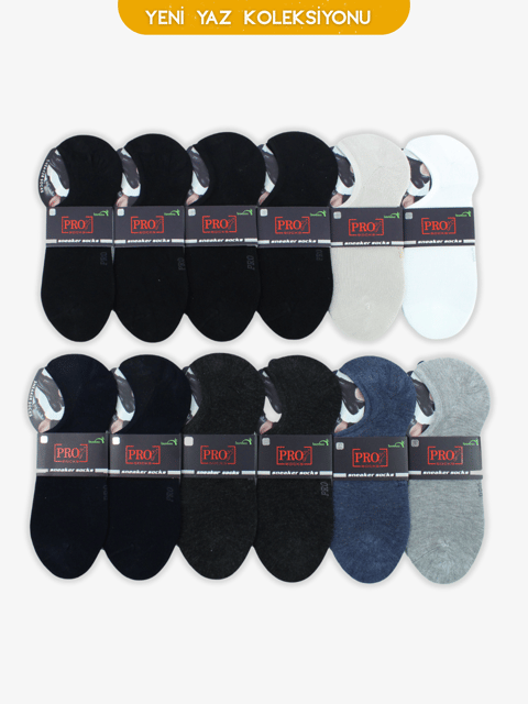 Pro 10778 erkek bamboo sneakers siyah