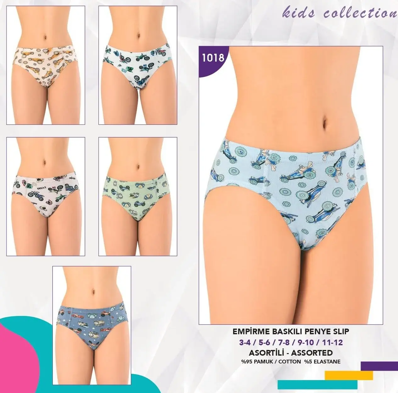 KOTA 1018 ERKEK ÇOCUK BASKILI SLİP