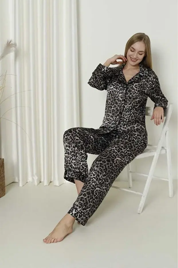 Nbb 3005 Bayan Saten Pijama Takım