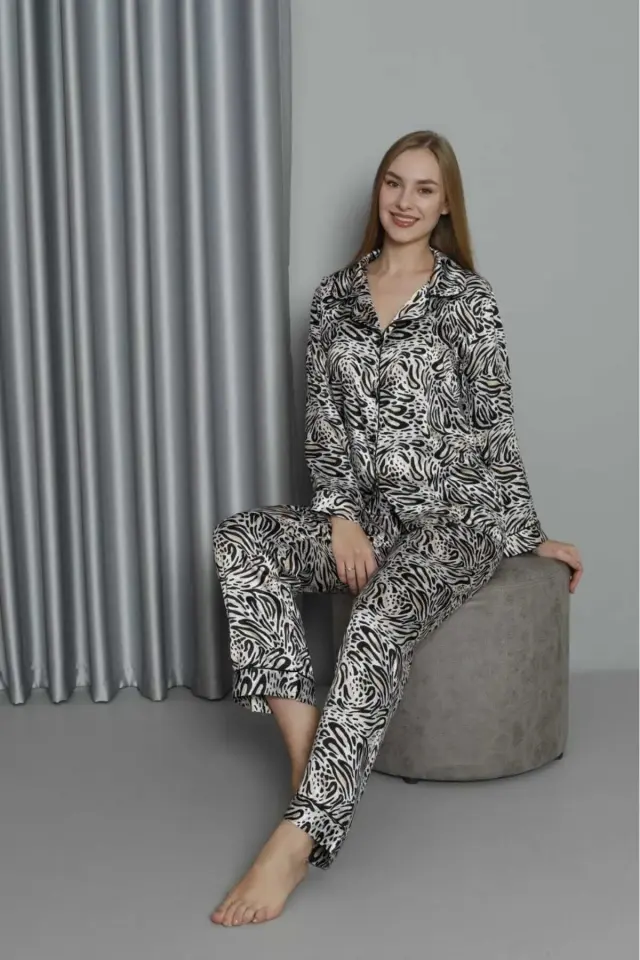 Nbb 3005 Bayan Saten Pijama Takım