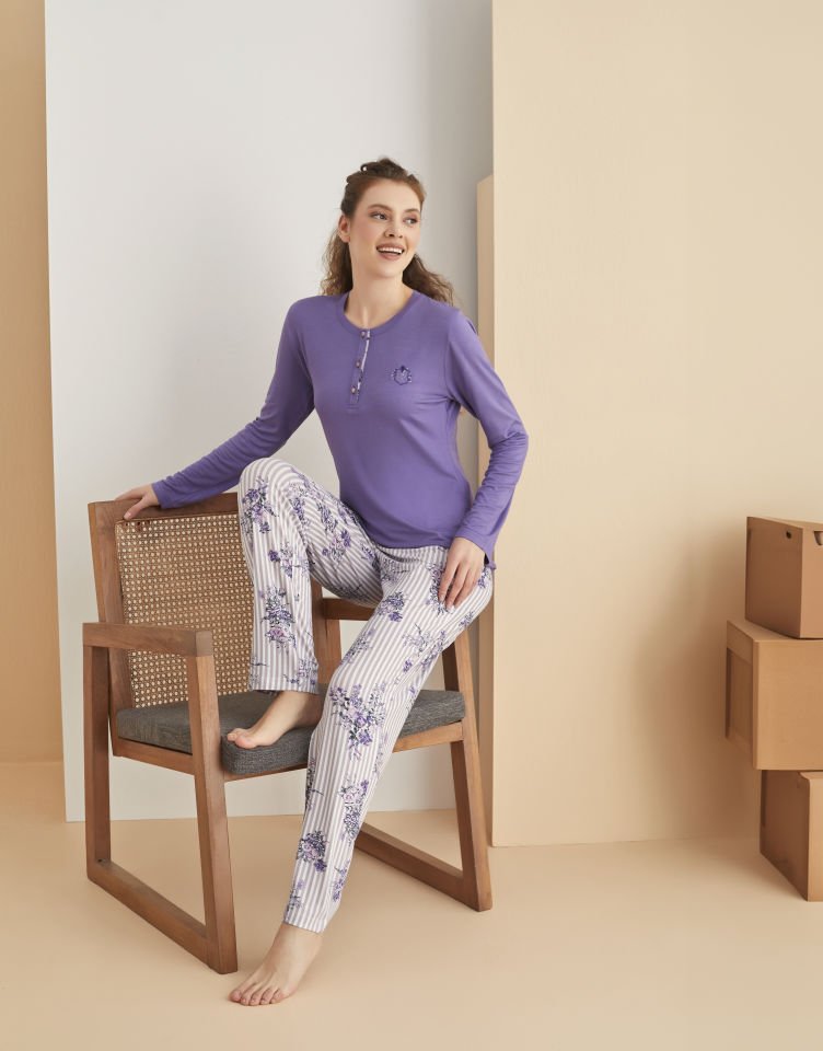 Rozalinda 3025 Kadın Battal Pijama Takım
